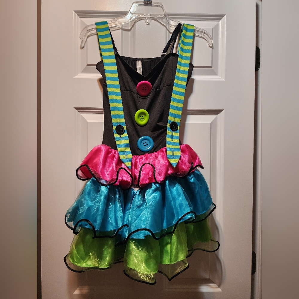 Kids Clown Ruffle Costume size medium